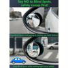 2Pcs 360° Rotating Car Blind Spot Mirror Round Adjustable Car Rearview Sucker Mirror Convex Wide Angle Rearview Auxiliary Mirror