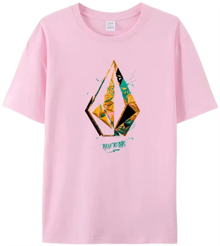 Hot Selling Volcom Obsidian Summer T-Shirt for Men in 2025, Comfortable and Fashionable Short Sleeved High-Quality pro choice