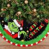 Christmas Tree Skirt Christmas Decorations Soft Red Green Christmas Decor Mat for Xmas Holiday Decorations