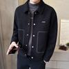 Men's Autumn Classic Casual Lapel Jacket - Versatile, Trendy, and Handsome Loose Fit Short Outerwear