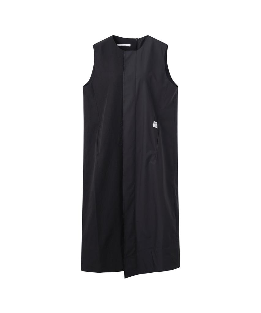 RECODE Split Square Sleeveless Dress_Rqdam25556Bkx