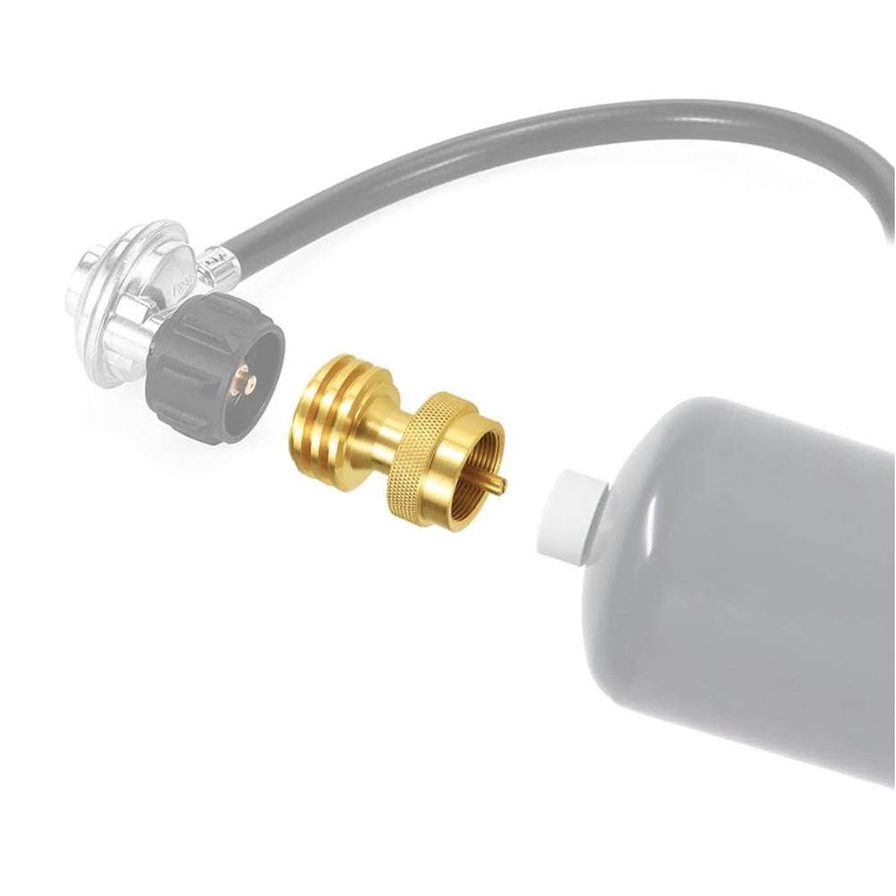 Propane Tank Adapter Converter Hook Up 20lb To 1lb for Small Propane Tanks Suitable for BBQ Grill and Camping Use