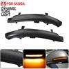 2 Pieces For Skoda Octavia 2009-2013 SUPERB 2008-2014 Dynamic LED Turn Signal Light Rearview Mirror Flasher Water Blinker