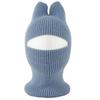 Crochet Ears Protection Hat Knitted Balaclava Hat Cute Kids Hat  Face Cover