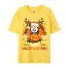Akita Inu Happy Hallo Thanksmas Hallo Anime T Shirt Novelty Fitted Men T Shirt Print Cotton Grey Shirt Graphic Tee