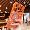 Transparent Magnetic Camera Bracket Case for For Iphone 17 Pro Max 16 15 14 13 12 11 Pro Max 17 Air Includes Lens Protector Cover