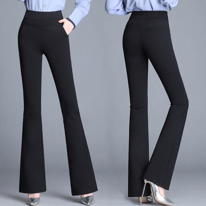 Buy Women Flare Pants Thicken Fleece 