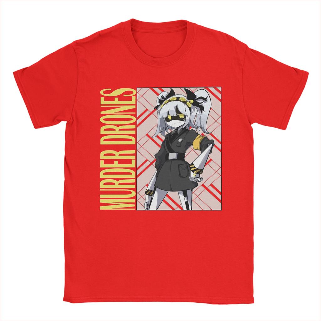 Murder Drones T Shirt for Men 100% Cotton Funny T-Shirt Round Collar  Tee Shirt Short Sleeve Clothing Gift