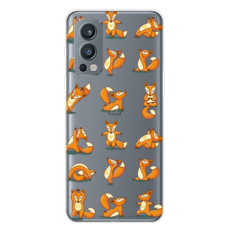 Für OnePlus Nord 2 5G Hülle TPU Silikon Weich Cartoon Transparent Hülle für One Plus Nord 2 5G Handyhülle Nord2 5G Transparente Coque