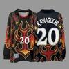 Retro Long Sleeve Football Jersey - Beckham Zidane Messi Ronaldo Classic Soccer Shirt