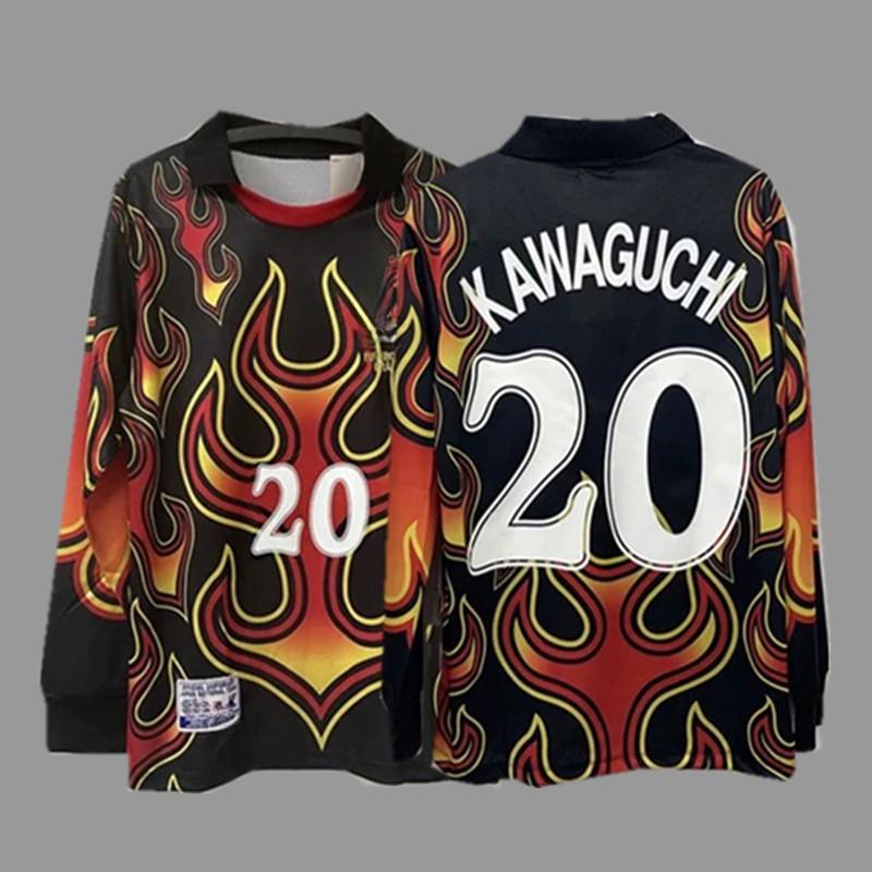 Retro Long Sleeve Football Jersey - Beckham Zidane Messi Ronaldo Classic Soccer Shirt