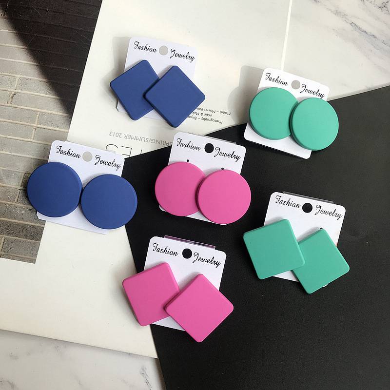 1Pair Earings Round Jewelry Female Women Fashion Geometry Earrings Bohemian Wedding Earrings
