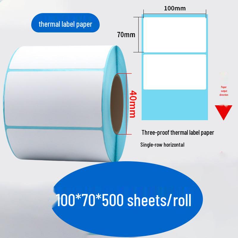 Durable Self-Adhesive Thermal Label Paper for Electronic Scales - Barcode Stickers (Sizes: 80x60, 50x40, 30)