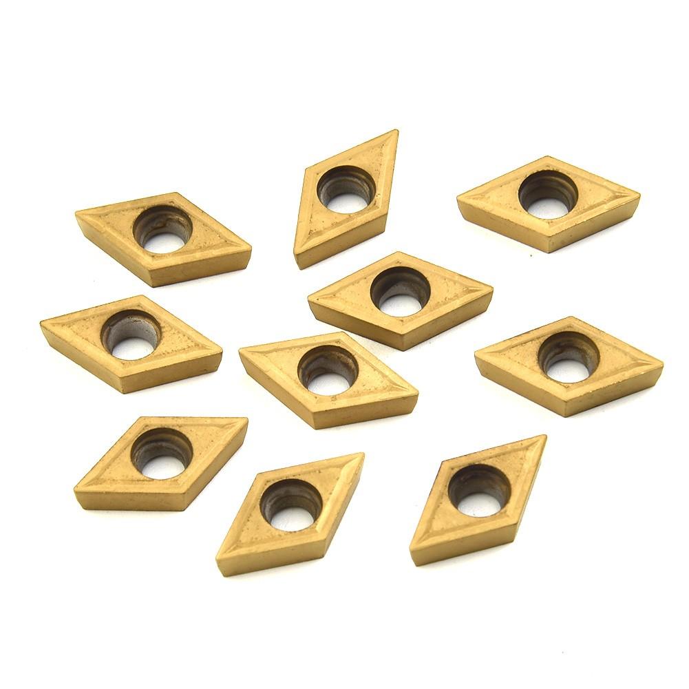 10pcs DCMT11T304-HM YBC251 Carbide Inserts Blades for Lathe Turning Holder Tool