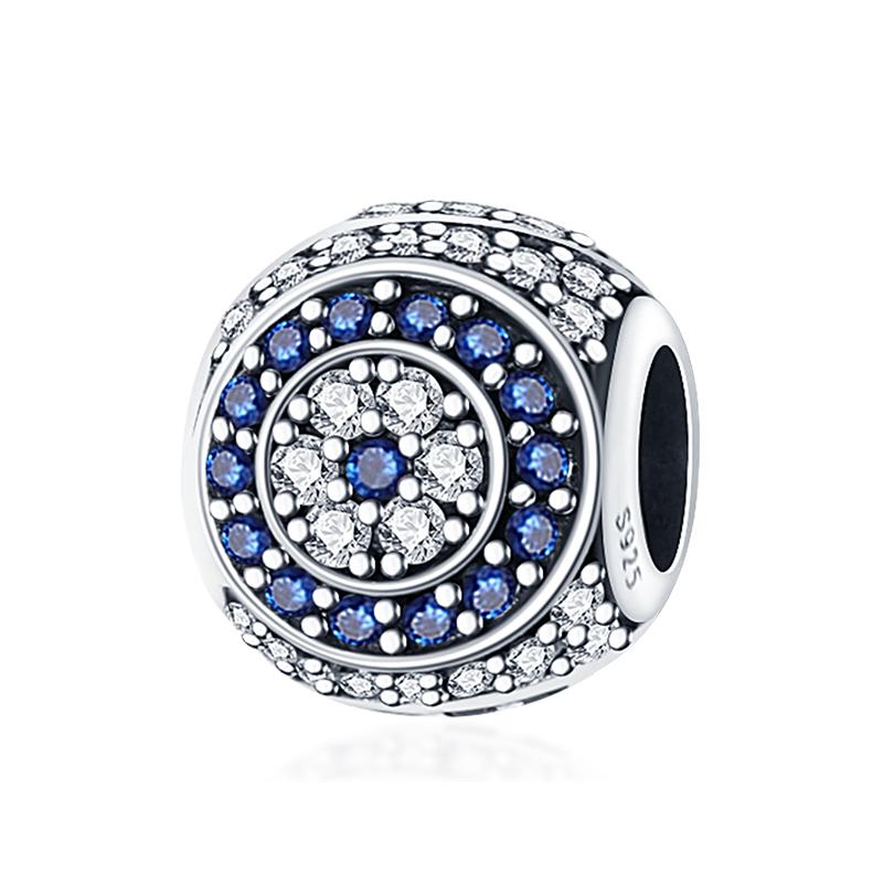 Newcopper Sparkling Zircon Devil'S Eye Horus' Eye Best Wishes Lucky Charms Beads Fit Pan Original Bracelets Diy Jewelry