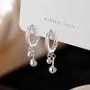 925 Sterling Silver Double Ball Stud Earrings - 2024 High-End Light Luxury for Women