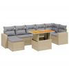 VidaXL Garden Lounge Set with Cushions 8 Pcs, Patio Sofas, Patio Furniture Set, Outdoor Furniture, Beige 3275600