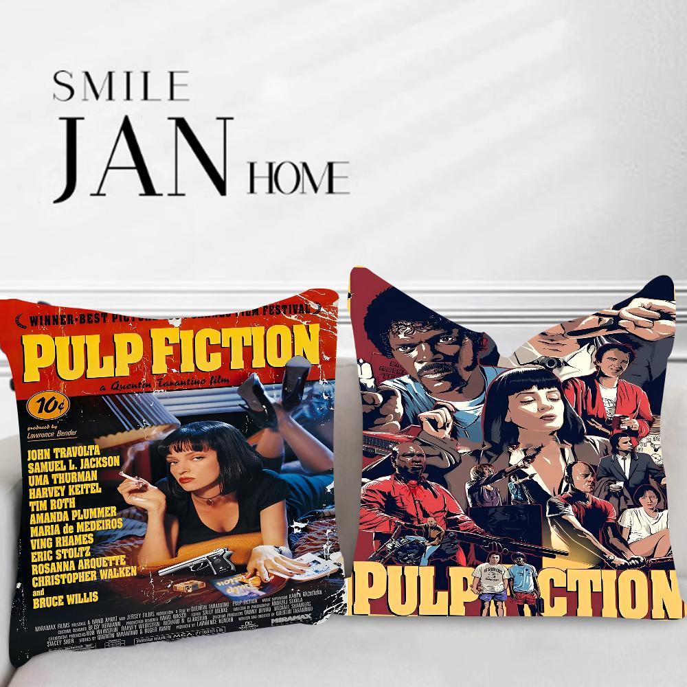 Jessica Chen Unisex Pulp Fiction Pillow Cover Sofa Cushion Cover Home Room Decoration Children Gift