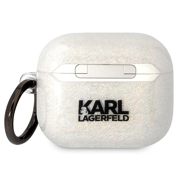 Etui do AirPods 3 Karl Lagerfeld Glitter Przezroczyste