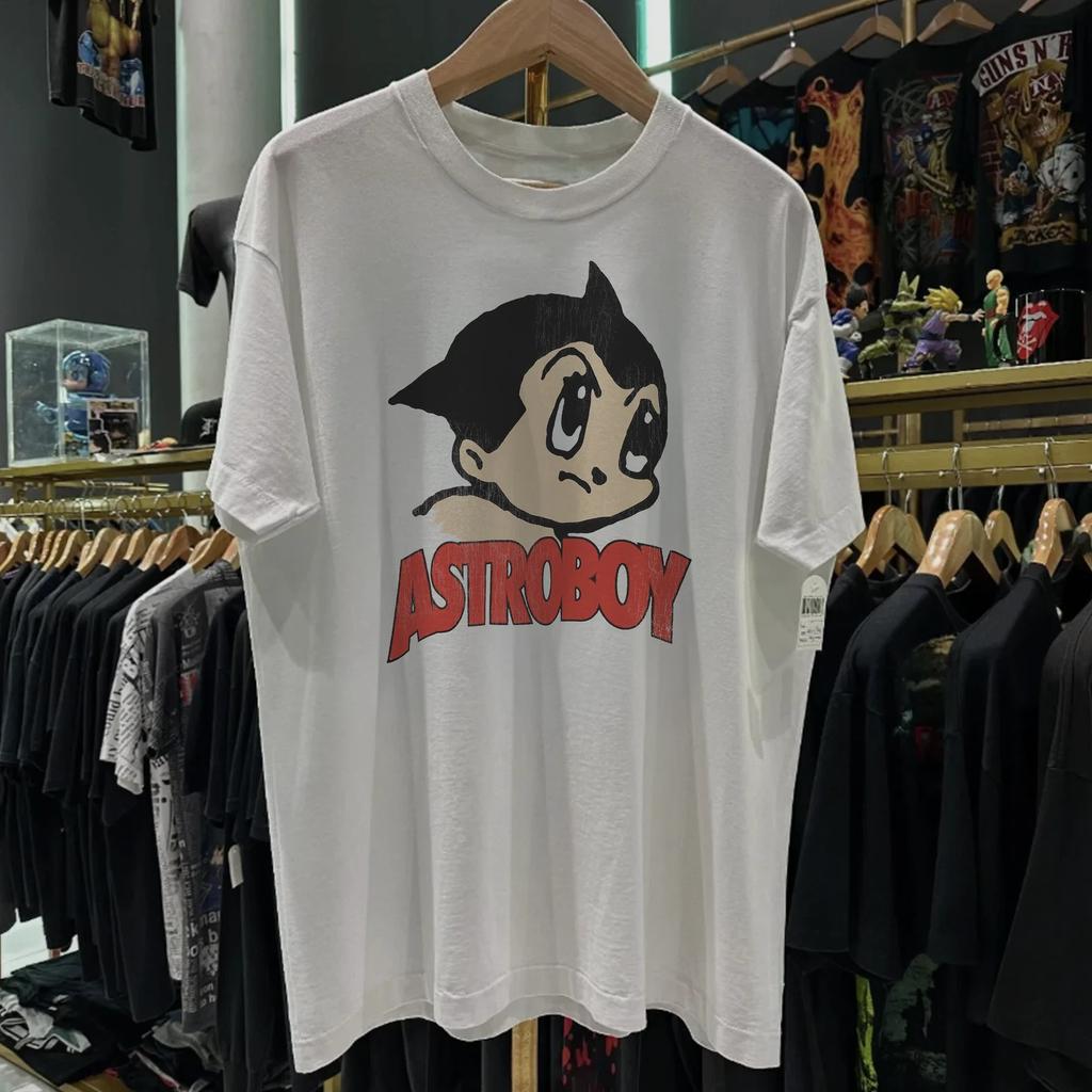 90S Astro Boy Aged T-Shirt White M
