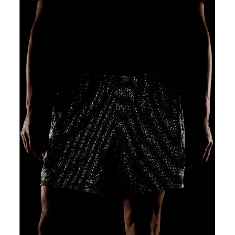 Lululemon Pace Breaker Reflective Linerless Knit Short 7  White Black