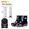 Men's Low-Cut Waterproof Work Rain Boots