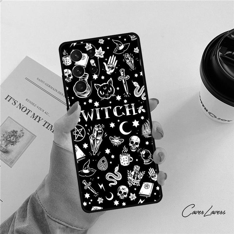 Witch Witchcraft Phone Case For Samsung Galaxy S24 S25 S23 S22 Ultra Note 10 20 Plus S20 S21 FE Cover