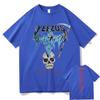 God Wants You Kanye West Streetwear Skull Reaper Graphic Print Tshirt Men Women Hip Hop Fashion Tshirts Mens Cotton T Shirt