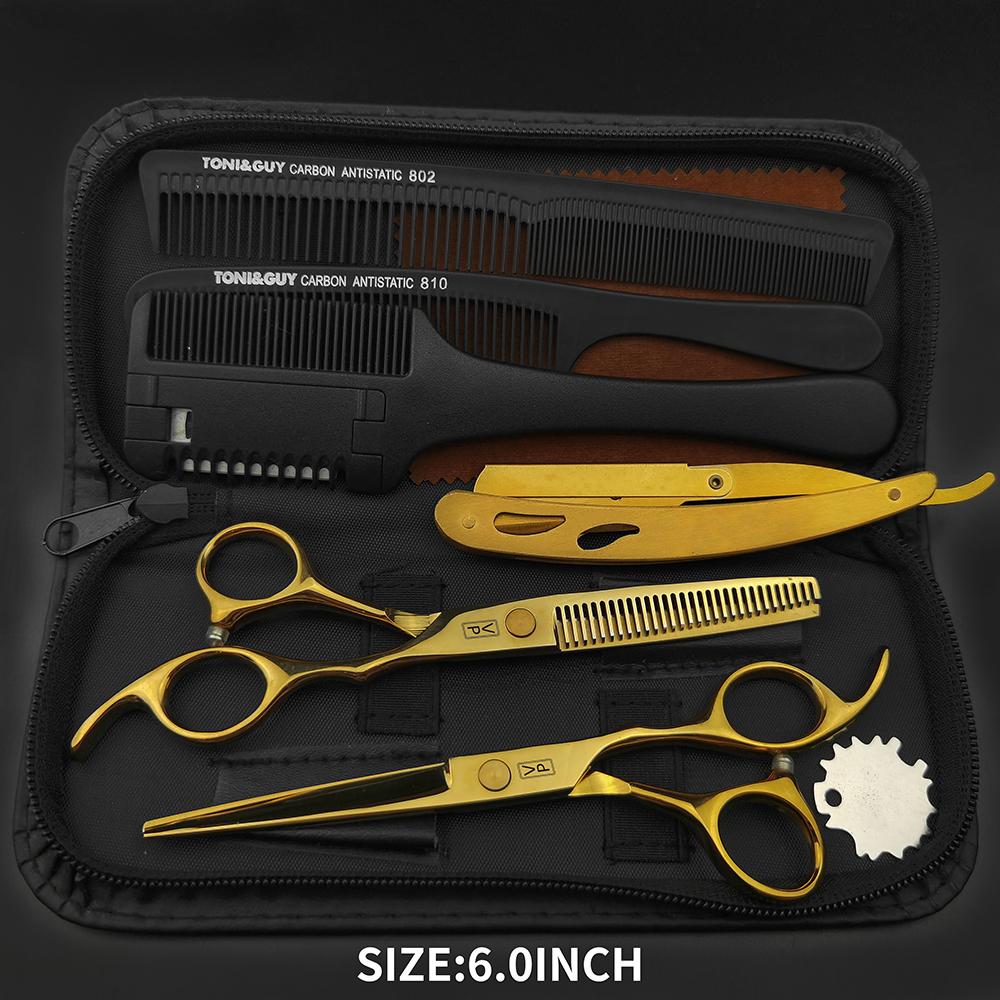 VP Professional Hairdressing Scissors Barber Set 5.5 6.0 Hairdresser Hair Beauty Scissors Set Corte de Cabelo Desbaste Ferramentas de Salão