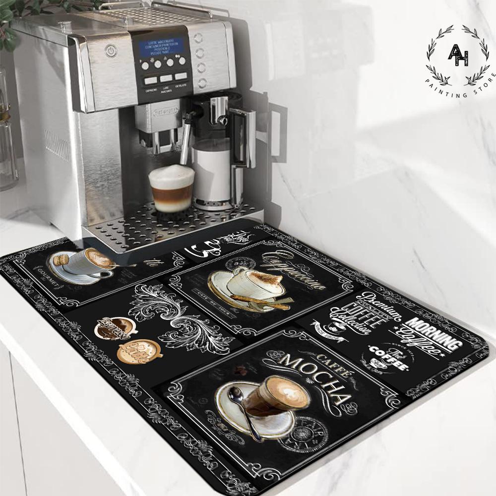 Kitchen Mat Diatom Mud Drain Mat Dish Dry Absorbent Coffee Drain Pad Home Decoration Accessories Small Rugs for Bedroom