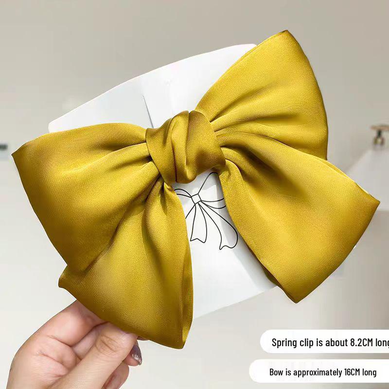 Large Red Bow Hair Clip Headwear for Women - 2025 Edition: Stylish Hair Accessory for Back of Head