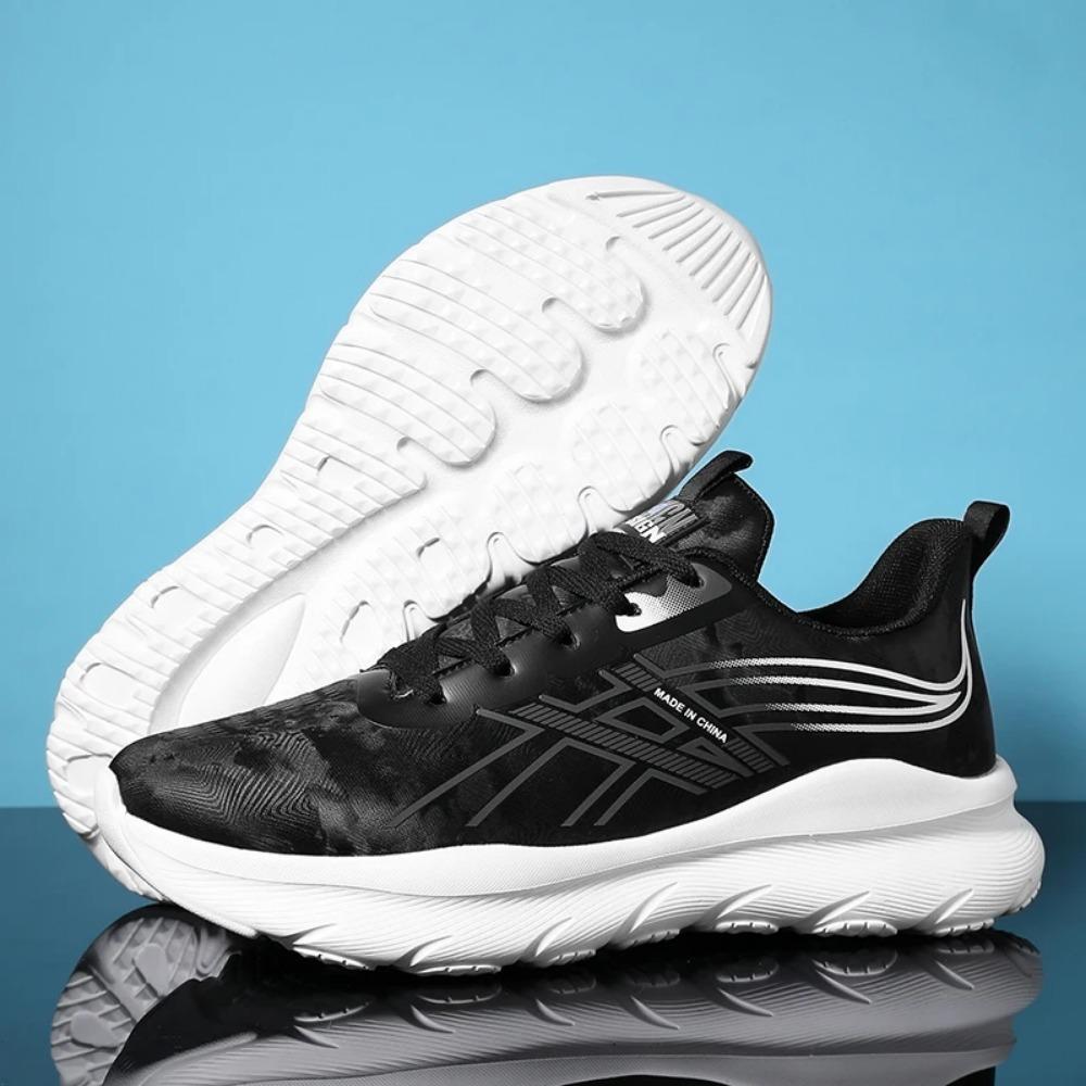 

Extra Large High Cushion Running Shoes for Men Casual Sports Sneakers - Gym Jogging Trainers Shoes Free Shipping 46 черный белый