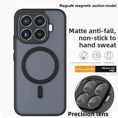 Etui na Xiaomi 17T Pro/Xiaomi 17 T Luksusowe Matowe Magnetyczna Podstawka Bezprzewodowe Ładowanie Tylna Klapka Dla MI 17T Pro Odporny na Wstrząsy Zderzak