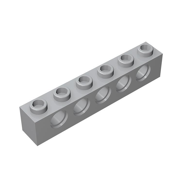 100pcs Technology 3894 Brick 1x6 with Hole Thick Bricks Model Building Blocks Compatible Accessories Parts Mechanical Science