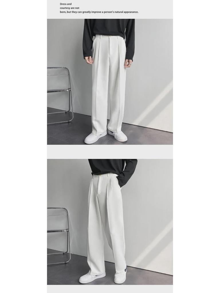 Herre Koreansk Vidbent Fritidsdressbukse