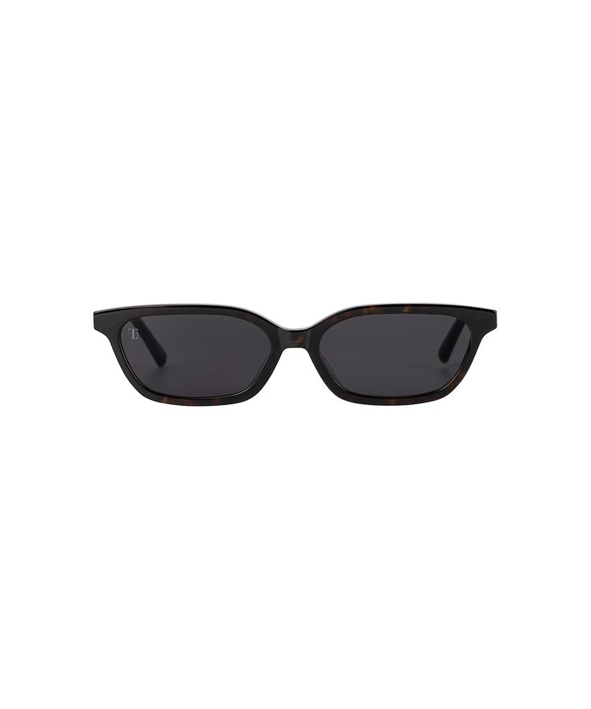Teulimingbeodeu Signature Plaque Sunglasses [ Brown ]