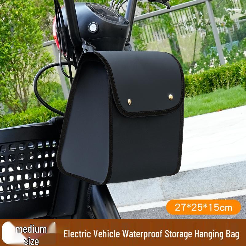 Waterproof Electric Bike Handlebar Bag - Large Capacity Helmet & Front Storage Pouch