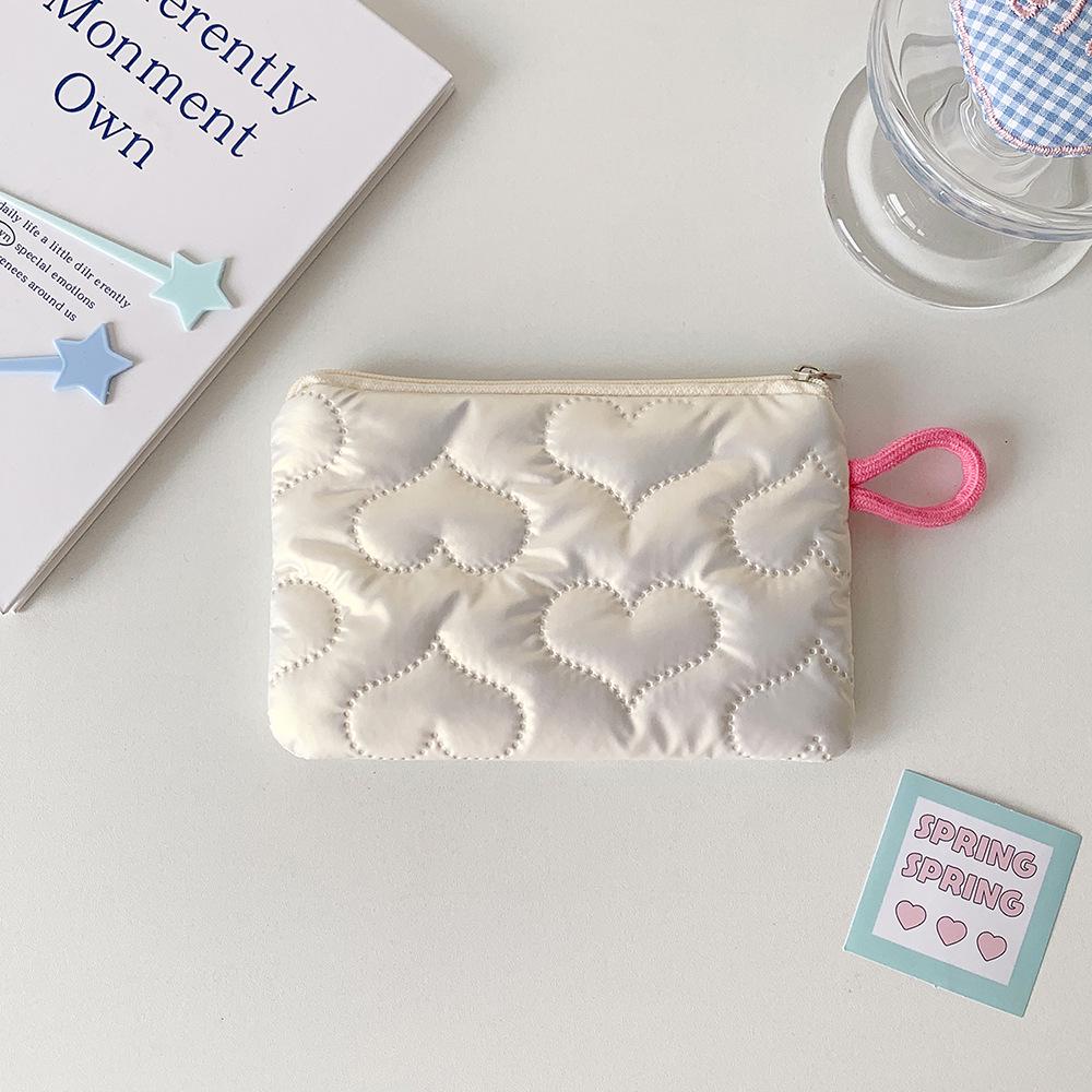 

Silver Shiny Makeup & Accessory Bag: Compact and Cute for Earphones, Cables, Coins