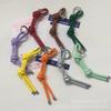 New DIY Leather Keychain Pendant Niche Simple Candy Color Leather Rope Woven Bag Pendant Is Versatile and Casual