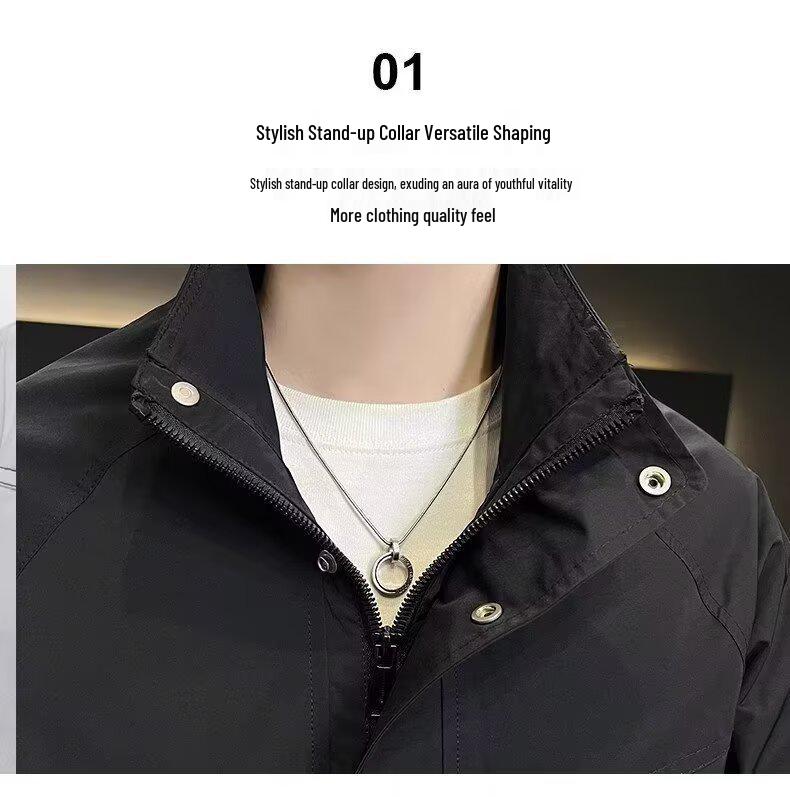 Men's Stylish Harajuku & Korean-Inspired Loose Jacket - Trendy High Street Fashion for Spring & Autumn