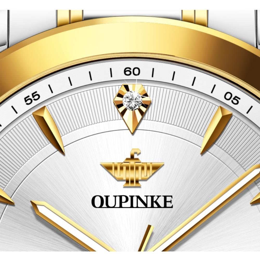 OUPINKE Montre homme en relief, design de voile, mécanique, montre haut de gamme
