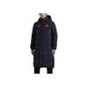 Li Ning Badminton Series Warm Long Hooded Down Jacket Winter Men Jacket Black AYMR113-3