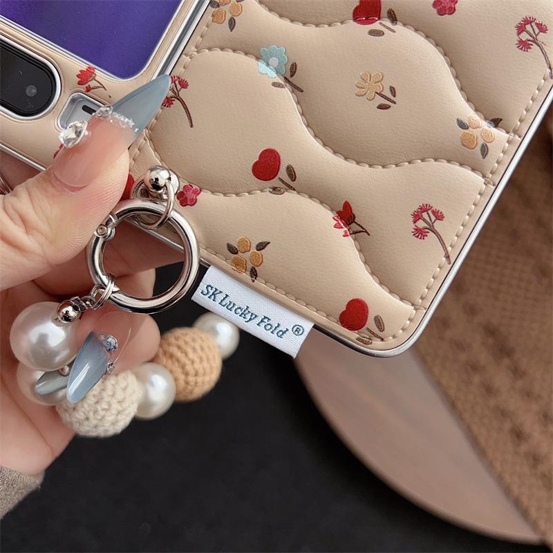 Huawei Purax 3D Floral Foldable Phone Case W/ Lanyard
