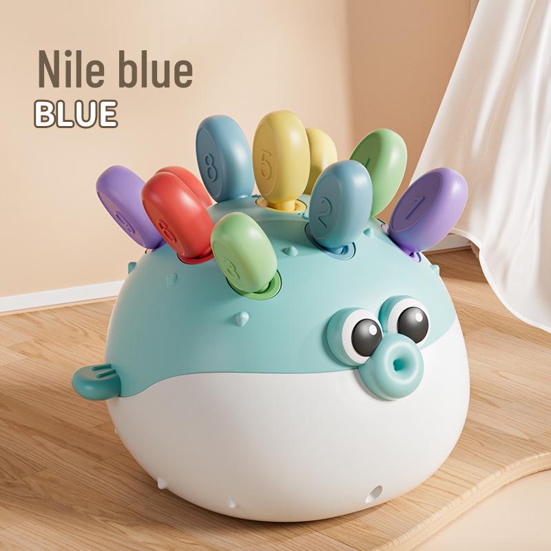 Cartoon Pufferfish Music Fun Storage Building Blocks for Early Childhood Education