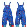 3-12Y Chucky Costume Halloween Outfit Printed Letter Overalls Child Cosplay Dress Up Give The Gift of Scar Stickers