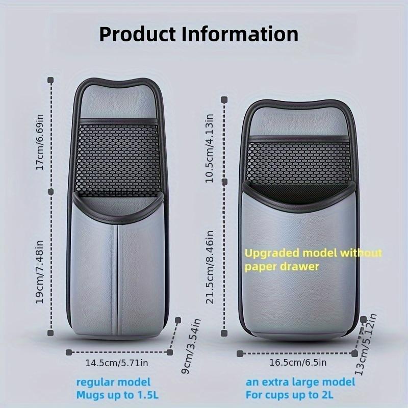 For Car Seat Cup Holder Large Water Bottle Holder Cup Holder Car Insulated Cup Organizer Multifunctional Drawer Storage Bag