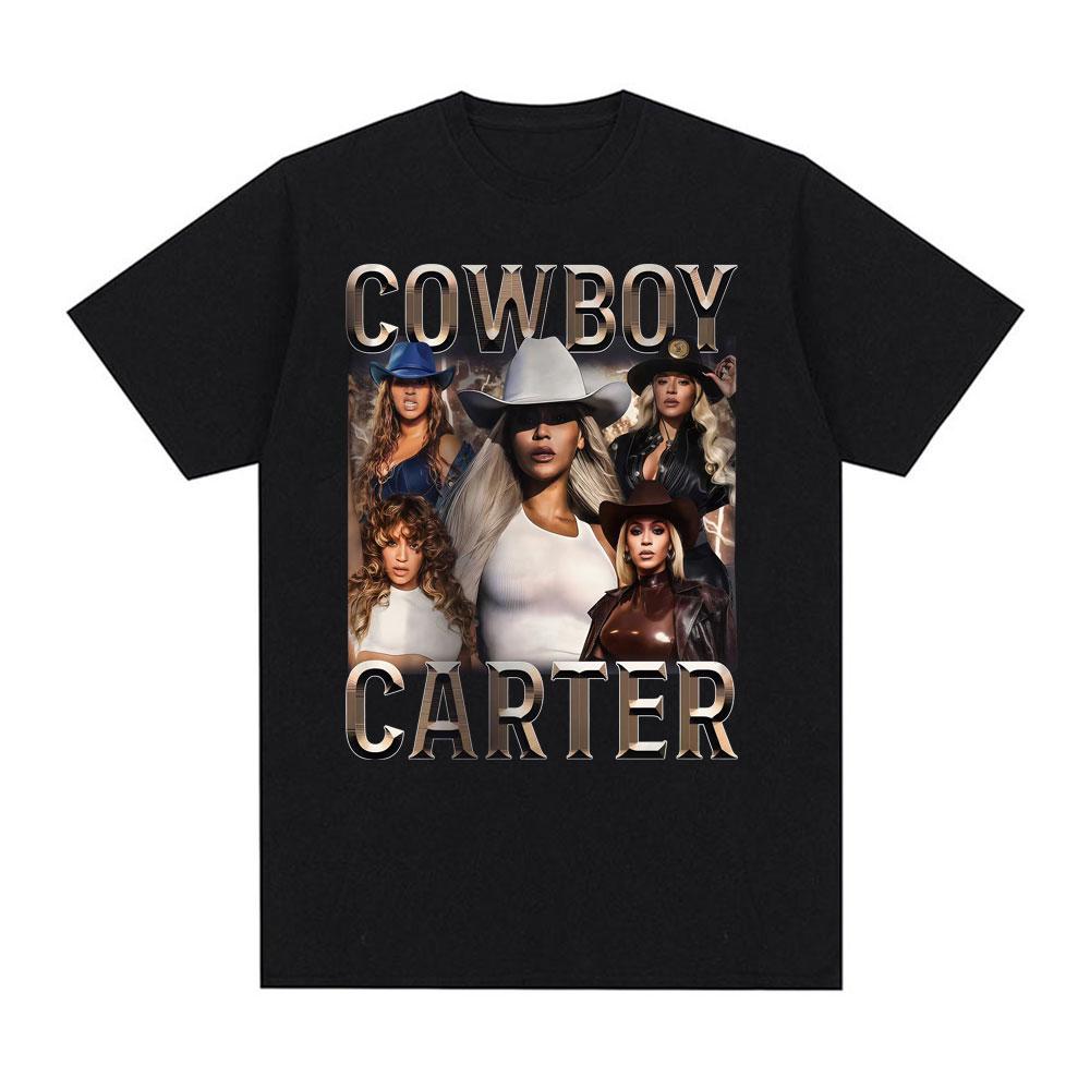 

Beyonce Cowboy Carter Tour 2025 Graphic T-shirts Men Women Fashion Trend High Street T Shirts Casual Comfort 100% Cotton T-sh... S разноцветный