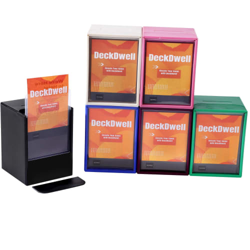 

Set of 6 Deck Cases  Holds 100 Double Sleeves Each, Strong Magnetic Lids, Stackable  Standard Size for MTG, EDH, and Other TCGs (6 Packs)