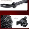 VaHppy Adult sex SM  toys Whip Flirting game Fine tassels  Spanking Slight pain PU Woven handle Queen's Instruction Binding