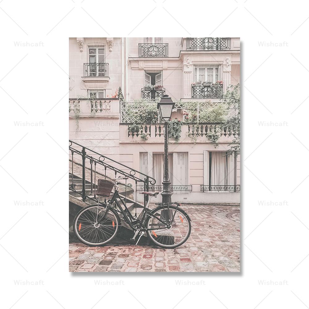

Portugal Art Print Gallery Pink Flowers Shop Architecture Wall Pictures Home Decor Neutrals European Travel Poster Canvas Mural 20x30cm